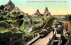 Chemin de fer scénique, Exposition franco-britannique, Londres, 1908 - Valentine and Sons Ltd