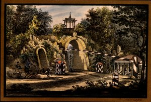 Le pavillon Grand Caprice dans le parc Catherine de Tsarskoïe Selo - Valerian Platonovich Langer