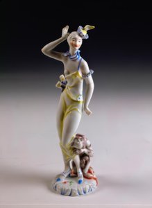 Fille avec singe - Vally Wieselthier