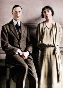 Lady Elizabeth Bowes Lyon et le Duc d