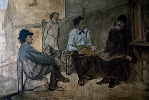 Dispute sur la religion - Vasili Grigorevich Perov