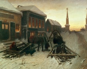 La dernière taverne aux portes de la ville - Vasili Grigorevich Perov
