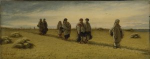 Le Retour des moissonneurs des champs dans la province de Riazan, 1874