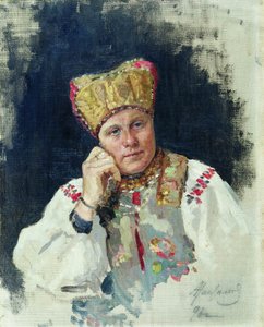Paysanne russe, 1896 - Vasili Maksimovich Maksimov
