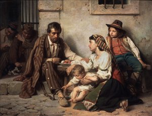 Famille visitant un prisonnier, 1868 - Vasili Petrovich Vereshchagin