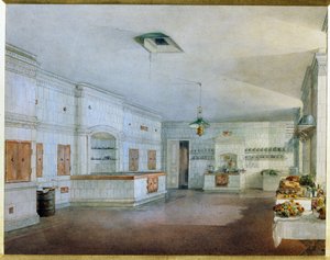 La cuisine du palais Ioussoupov à Saint-Pétersbourg - Vasili Semenovich Sadovnikov