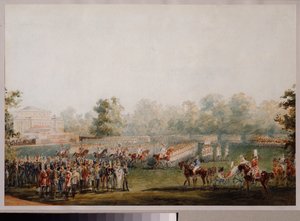 Revue militaire sur la prairie du palais d