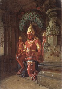 Statue de Vishnu dans le temple d