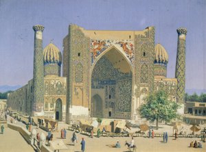 Medrasah Shir-Dhor à la place Registan à Samarkand - Vasili Vasilievich Vereshchagin