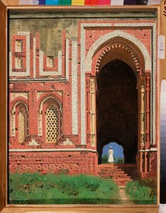 Qutb Minar, une porte entourant le vieux Delhi - Vasili Vasilievich Vereshchagin