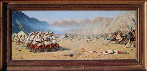 Une attaque soudaine - Vasili Vasilievich Vereshchagin
