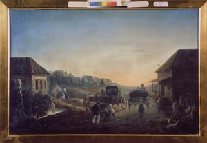 Station de diligence - Vasili Vasilyevich Samoylov