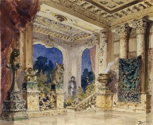 Décor de scène pour l