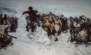 Tempête de neige sur la forteresse - Vasilij Ivanovic Surikov