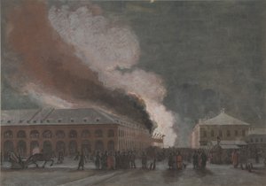 Incendie dans les rangées de commerce de sel - Georg Wilhelm Timm