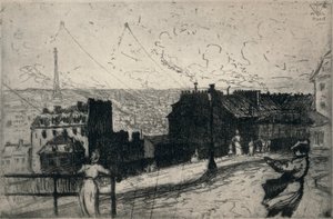 Les cerfs-volants, Montmartre, 1915 - Vaughan Trowbridge