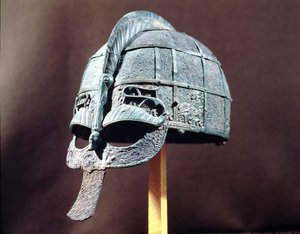 Casque, du trésor de Vendel, Uppland, vers 600 après J.-C.