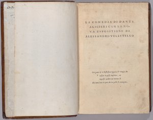 La Comédie - Venetian 16th Century, Dante Alighieri