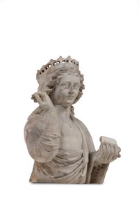 Buste en marbre sculpté d
