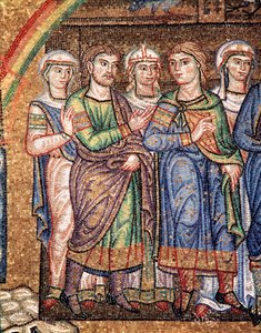 Vie de Noé, les fils de Noé (détail) - Veneto Byzantine School
