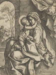 La Vierge assise avec l