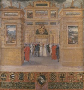 Mariage du Grand-Duc Ferdinand Ier de Médicis avec Christine de Lorraine - Ventura di Arcangelo Salimbeni