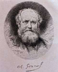 Portrait de Charles Gounod (dessin) - Vespasiano Bignami