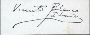 Signature du romancier - Vicente Blasco Ibanez