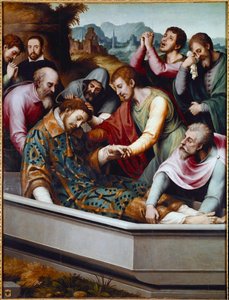 Le Tombeau de Saint Étienne, martyr chrétien - Vicente Juan (c.1510 79) Macip