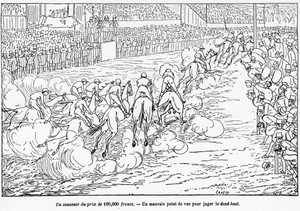 Course Hyppique - dans « Le Centaure », dessin de Crafty - Victor  Geruzez