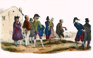 Martin, le joueur de balle. dans « Album Grotesque, Choix de Types Remarquables », illustrations de Victor Adam, Paris, vers 1850. - Victor Adam