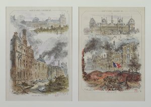 Vues du Palais des Tuileries et de l