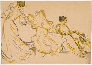Study for the Decoration for the Salle des Fêtes for La Mairie du 11e arrondissement de Paris - Victor Emile Prouve
