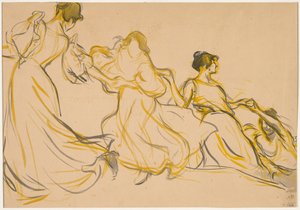 Étude pour la décoration de la Salle des Fêtes de la Mairie du 11e arrondissement de Paris, 1897 - Victor Emile Prouve