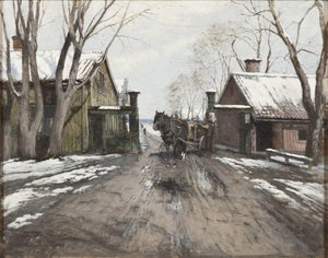 À la porte de péage de la ville - Victor Forssell