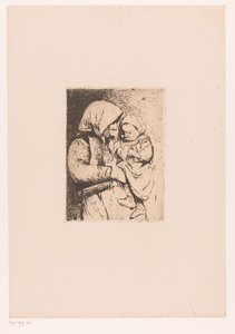 Mère avec enfant dans les bras - Victor Hageman