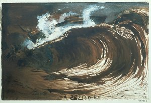 Ma destinee ... (plume, lavis et gouache) - Victor Hugo
