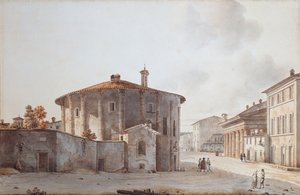 Le Temple de Vesta et à droite le Temple de Portunus - Victor Jean Nicolle