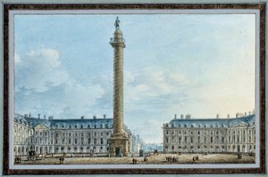 Vue de la colonne Vendôme à Paris - Victor Jean Nicolle