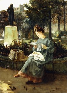 Après-midi dans les jardins du Luxembourg - Victor Marec
