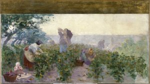 Esquisse pour la mairie de Bagnolet : La moisson - Victor Marec