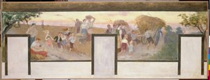 Esquisse pour la mairie de Bagnolet : Les travaux des champs - Victor Marec