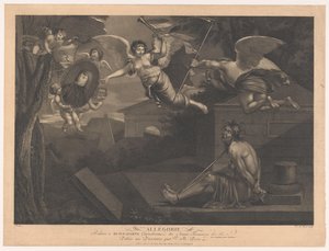 Allégorie sur Napoléon I Bonaparte