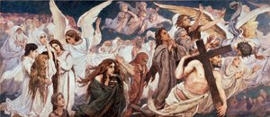 Devant le Paradis (Partie gauche) - Victor Mikhailovich Vasnetsov