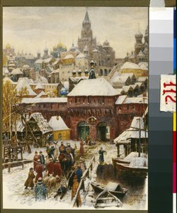 Moscou au 17e siècle - Victor Mikhailovich Vasnetsov