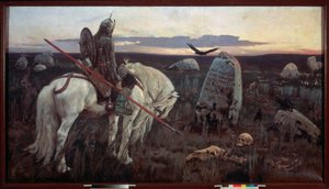 Un chevalier au carrefour - Victor Mikhailovich Vasnetsov