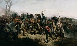 La charge de cavalerie du lieutenant Henry B. Hidden, 1862 - Victor Nehlig
