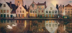Ancienne digue à Bruges - Victor Olivier Gilsoul