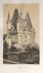 Architecture Pittoresque ou Monuments des XVeme et XVIeme Siecles: Chateaux de France des XV et XVI Siecles: Pl. 51, Château De Jumillac (Dordogne)