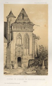 Architecture Pittoresque ou Monuments des XVeme et XVIeme Siecles: Chateaux De France des XV et XVI Siecles: Pl.2, Portail de L